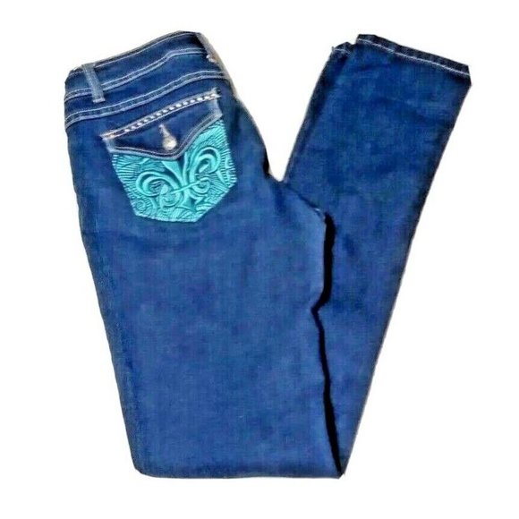 House of Dereon Beyonce Skinny Stretch Denim Jeans Women’s Size 5/6 - Picture 1 of 5